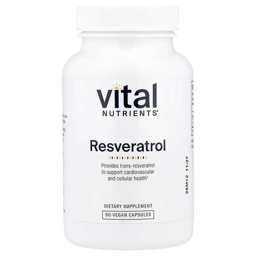 Vital Nutrients, Resveratrol, 60 Vegan Capsules (250 mg per Capsule)
