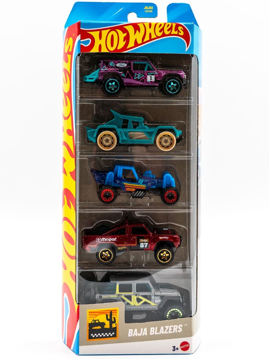 Комплект 5 колички Hot Wheels, Baja Blazers, JBJ82