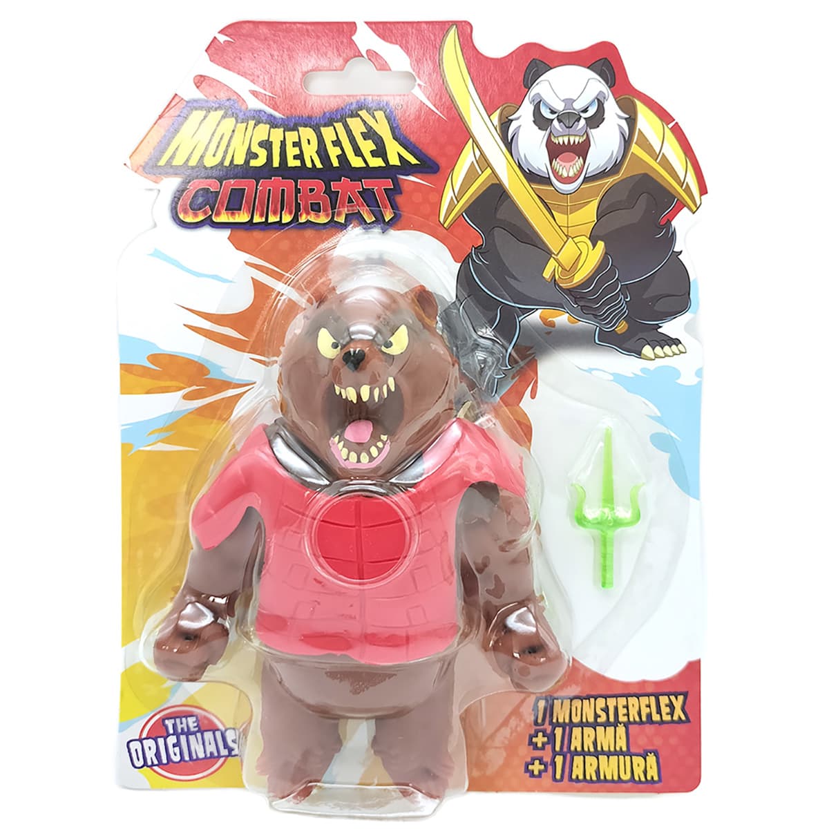 Фигурка Monster Flex Combat, Разтягащо се чудовище, Warrior Bear